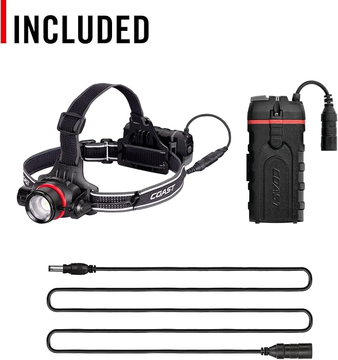 COAST HL8R 2000 Lumen Rechargeable PURE BEAM Focusing LED Headlamp - Image 10