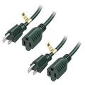 Cable Matters 2-Pack 16 AWG Heavy Duty 13A Power Extension Cord - 10ft by CableMatters