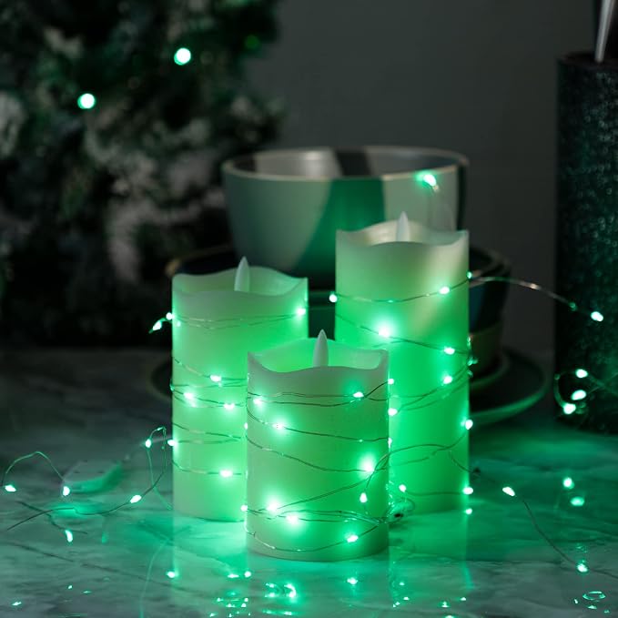 12-Pack LED Fairy Lights 7 Feet Battery Powered Waterproof Silver Wire 20 Slim - Image 6