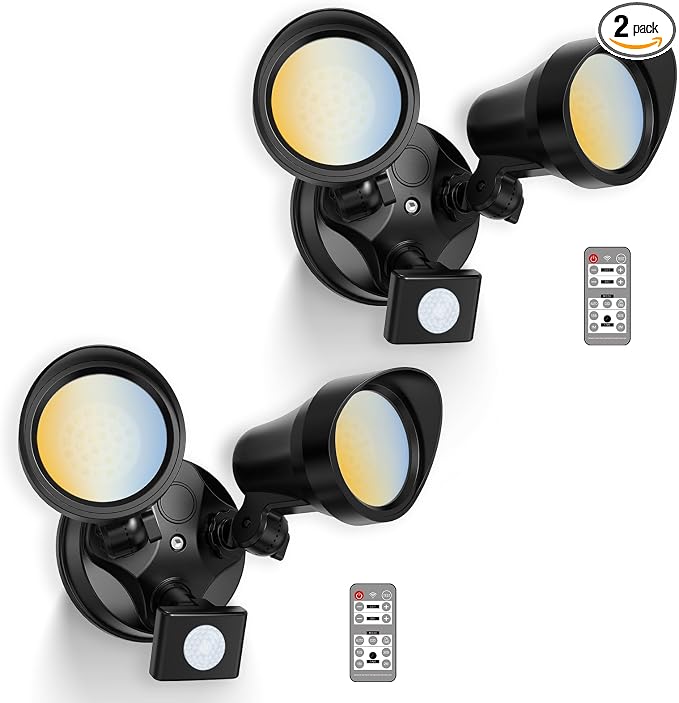 ALUSSO LED Security Lights Motion Sensor, 25W 2000LM Flood Lights Outdoor by ALUSSO