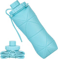 YCT Collapsible Silicone Travel Water Bottle 20oz, Reuseable Leakproof BPA Free by YCT