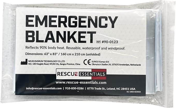 Rescue Essentials Mylar Emergency Blanket by RescueEssentials