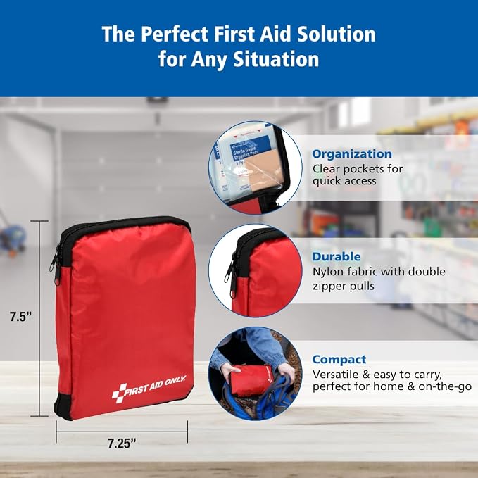 First Aid Only 313 Piece Home & Go Emergency First Aid Kit - Image 7