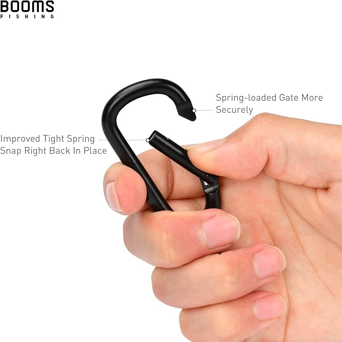 Booms Fishing CC2 Carabiner Clip, 2.3" Small Carabiner Keychain - Image 2