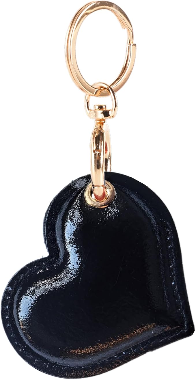 Leather Charm Keychain Holder Case Compatible by BORKUANA