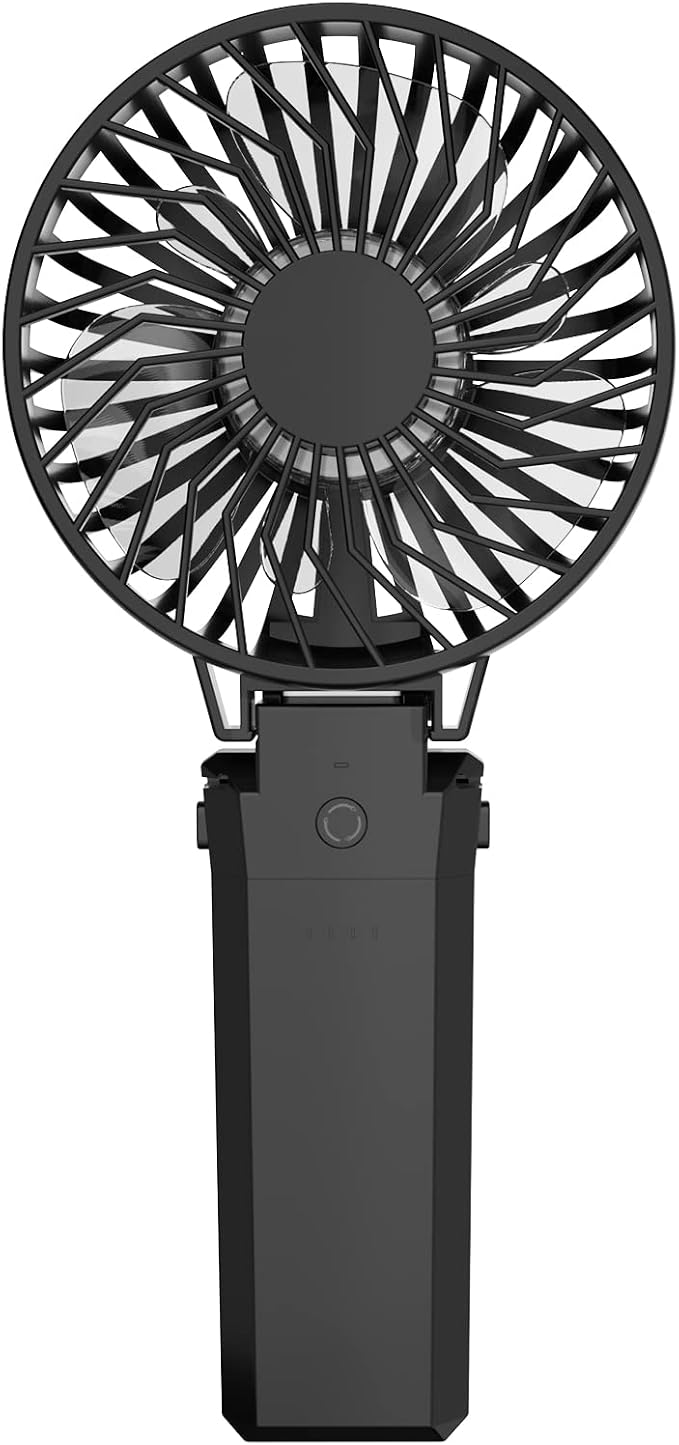 HandFan 5200mAh Portable Fan Handheld, 6 Speeds Hand Held Fan 180° Foldable by HandFan