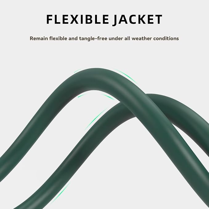 15ft Outdoor Extension Cord for Christmas Decorations - Image 4