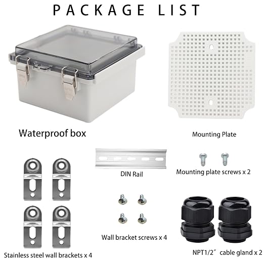 Outdoor Waterproof Electrical Box Junction Box Weatherproof IP67 ABS Plastic - Image 4