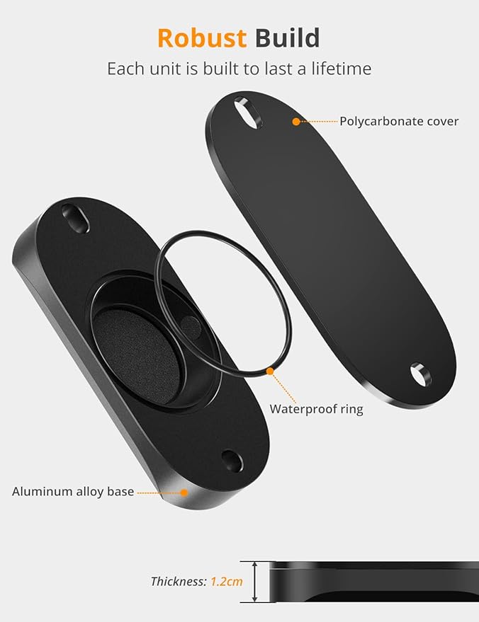 SUPMEGA Bike Mount for AirTag, Waterproof Protective Aluminum Alloy Holder - Image 3