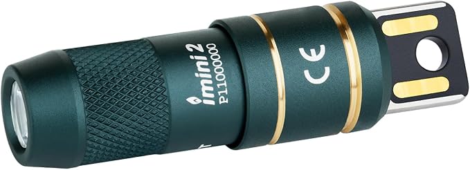 OLIGHT IMINI 2 EDC Rechargeable Keychain Flashlight, 50 Lumens Compact and by OLIGHT