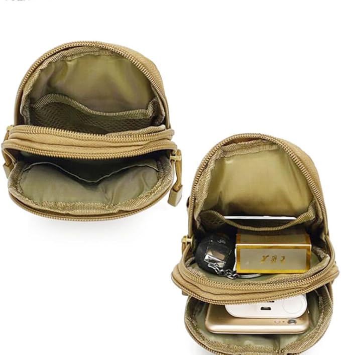 Belt Pouch, Tactical Molle Phone Pouch EDC Utility Pouches Waist Bag, Small - Image 8