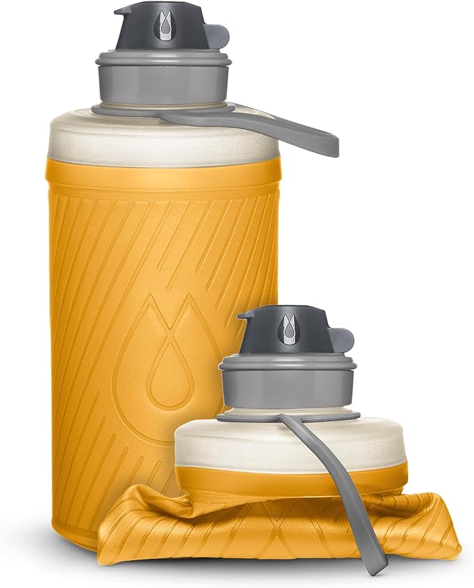 HydraPak Flux - Collapsible Backpacking Water Bottle - BPA Free, Ultra Light by Hydrapak