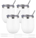 12oz/4 Pack Wine Tumbler Glasses by YEBTSLife