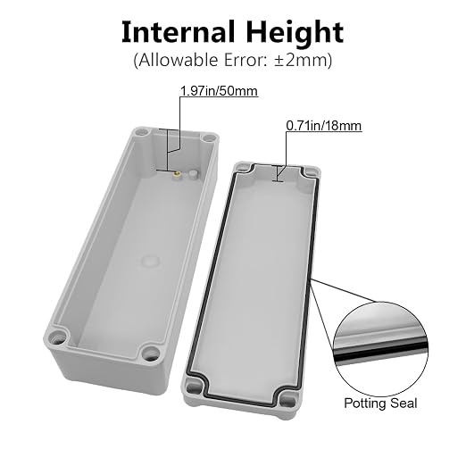 LeMotech IP67 Waterproof Junction Box ABS Plastic Project Box Dustproof - Image 4