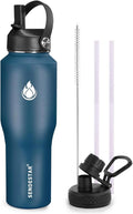 SENDESTAR Water Bottle 32oz, Wide Mouth Stainless Steel Vacuum Insulated Double by Sendestar