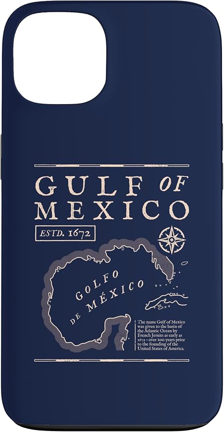 Gulf of Mexico 1672 Historic Map Case by Unknown