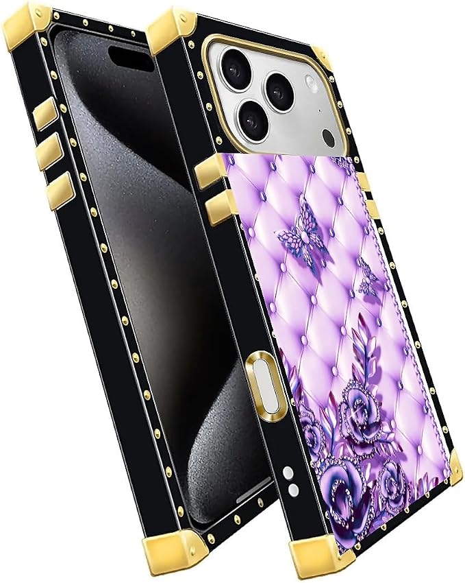 for iPhone 17 Pro Max Case Luxury Golden Decoration - Image 3