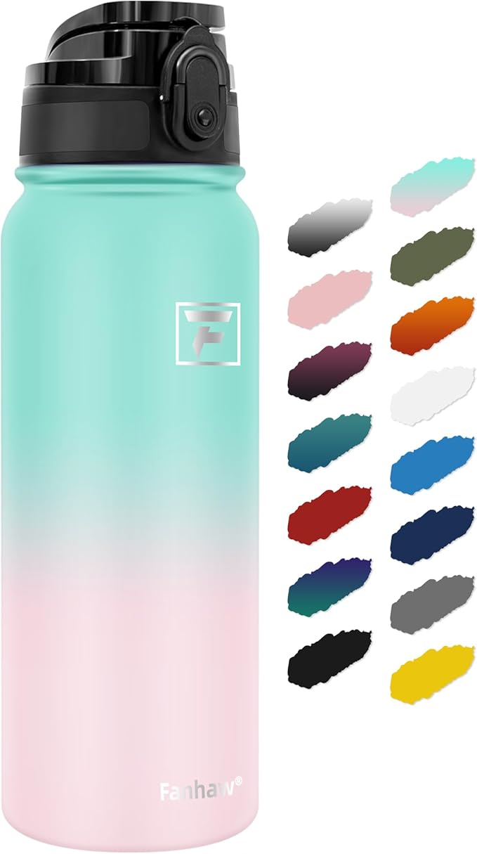 Fanhaw 20 oz Insulated Stainless Steel Water Bottle by FANHAW