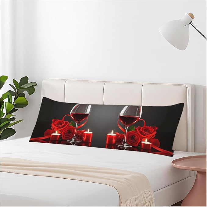 Decorative Home Body Pillow Covers Wine by Unknown