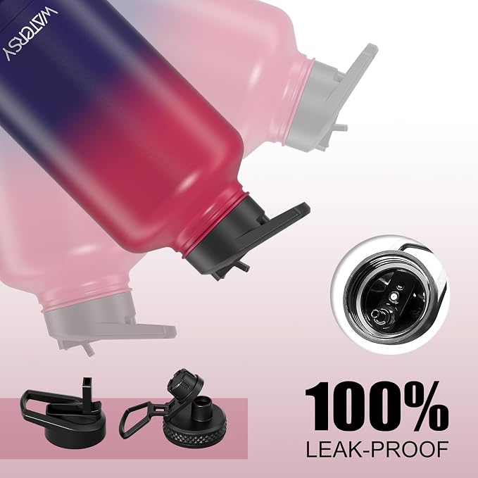 64oz Insulated Water Bottle, BPA Free&Leak Proof, Half Gallon Stainless Steel - Image 5