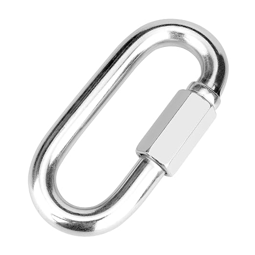 1Pcs 4.16 Inch 316 Heavy Duty Stainless Steel Screw Chain Quick Links, 2500 LBS by Vmuter