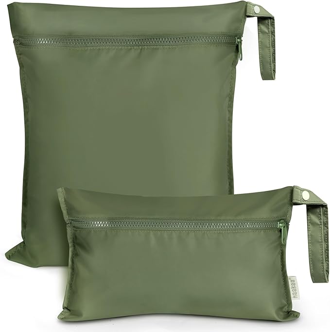 haakaa Waterproof Wet Bags for Baby Wet Dry Bags for Cloth Diaper, Swimsuit & by haakaa