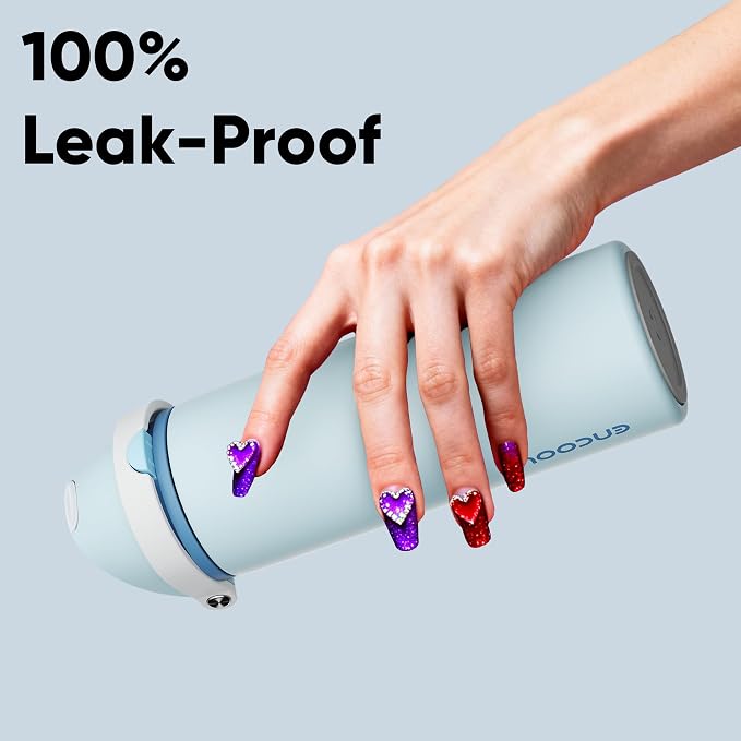 Insulated Water Bottle with Straw - Image 6