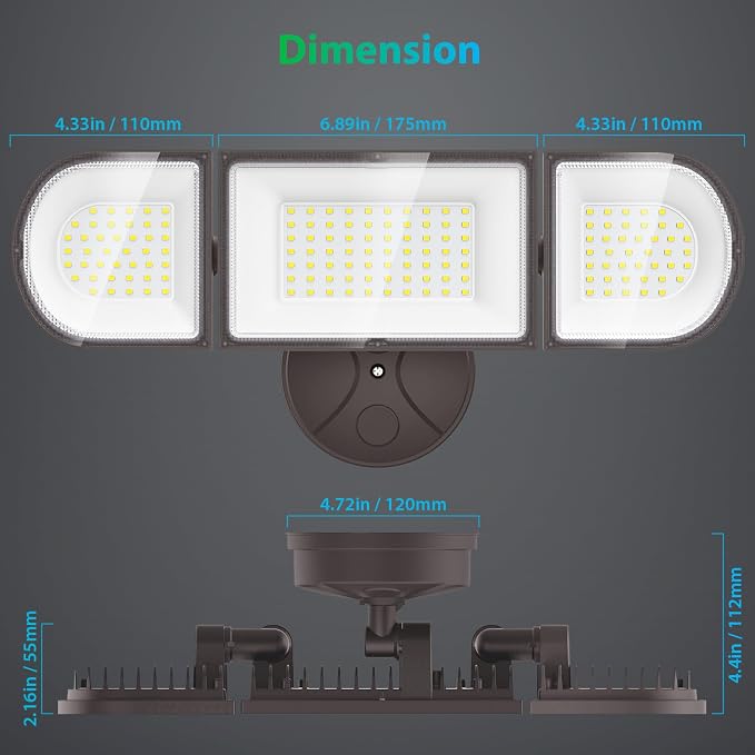 iMaihom 140W Flood Lights Outdoor, 14000LM Ultra Bright LED Flood Light Outdoor - Image 9