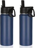 Volhoply 18oz Insulated Water Bottle Bulk 2 Pack, Kids Stainless Steel Water by LiveFully%EF%BC%8CDrinkFreely%E2%80%94KeepGoingwithVolhoply%EF%BC%81
