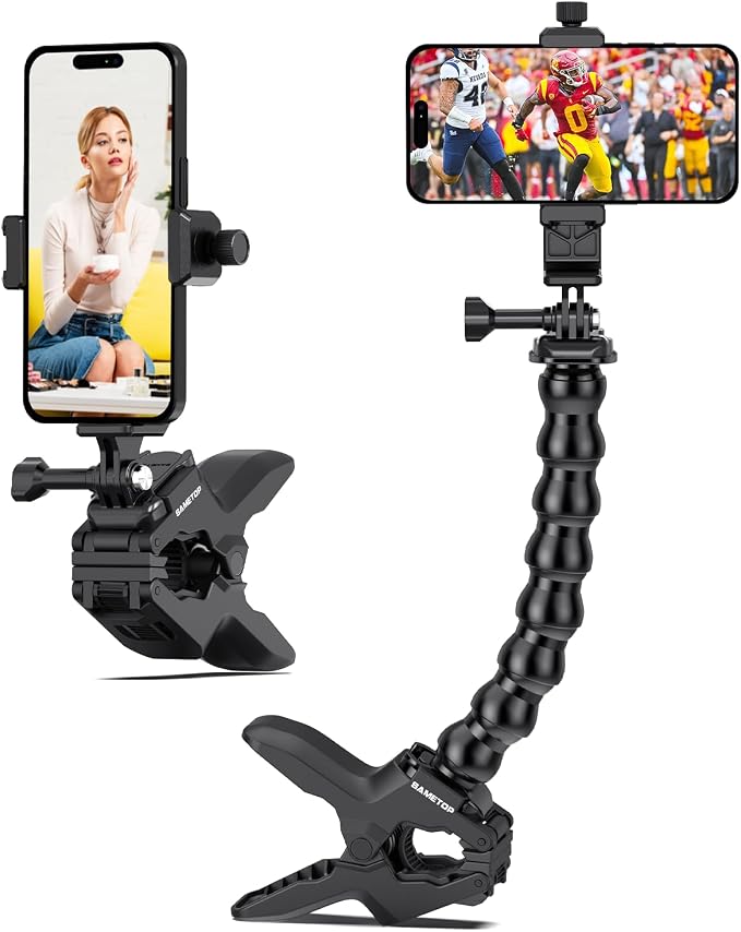 Gooseneck Phone Holder Clamp Clip Mount Cell Phone Stand - Image 7
