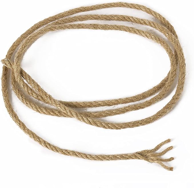 Tenn Well 5mm Jute Rope, 164 Feet 4Ply Twisted Thick Twine Rope - Image 4