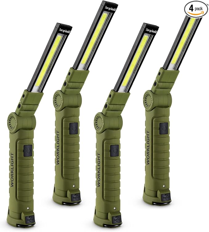 Lmaytech 4 Pack Rechargeable LED Work Lights by Lmaytech
