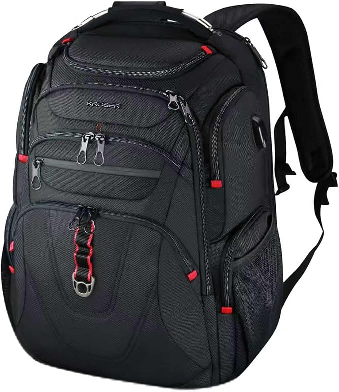 KROSER TSA Friendly Travel Laptop Backpack 17.3 inch XL Computer Backpack by KROSER