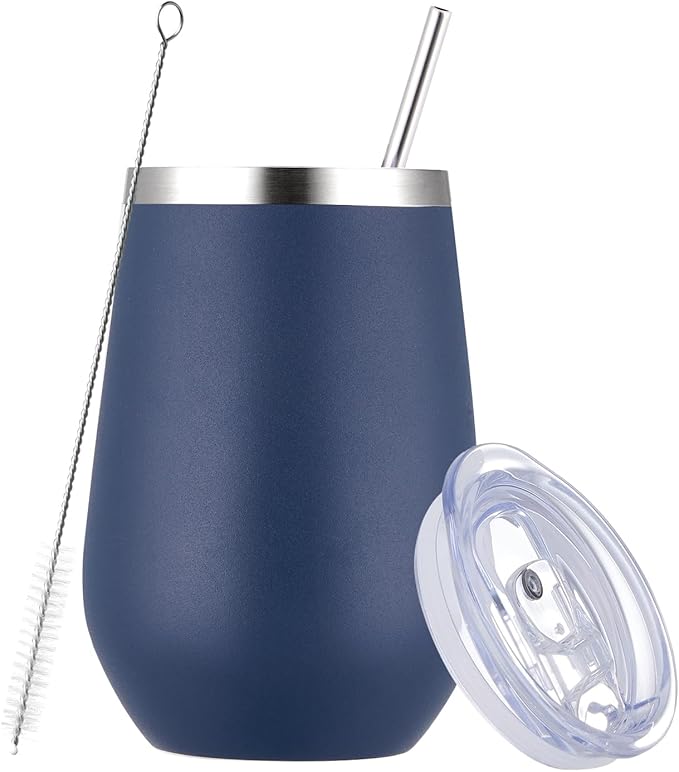 MEWAY Durable 12oz Stainless Steel Wine Tumbler by MEWAY