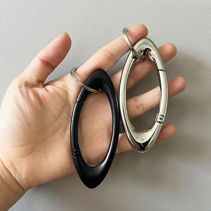 Y2K Cute Star Carabiner Keychain Cool Belt Loop Clip Starlight Heavy Duty - Image 3