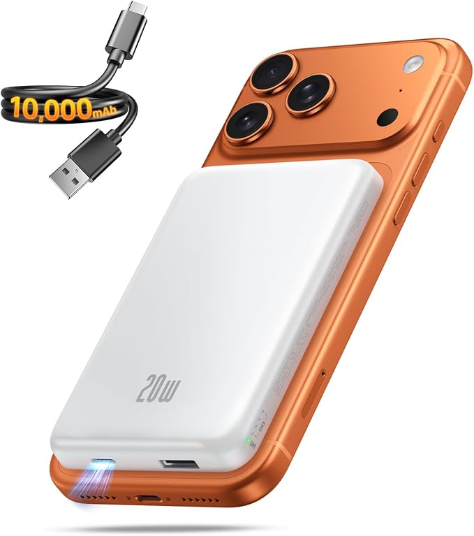 Portable Charger for Magsafe Power Bank - 10000mAh Magnetic Phone Charger by WELCOME