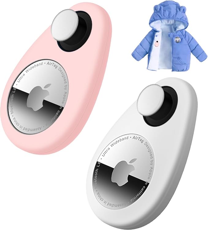 for Airtag Holder for Kids Baby Toddler Hidden 2 Pack GPS Tracker Case by HOME