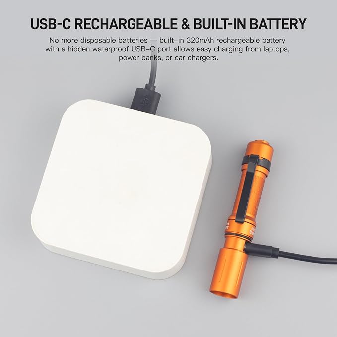 ThruNite Archer Mini Pocket EDC Pen Flashlight, USB-C Rechargeable Mini LED - Image 7