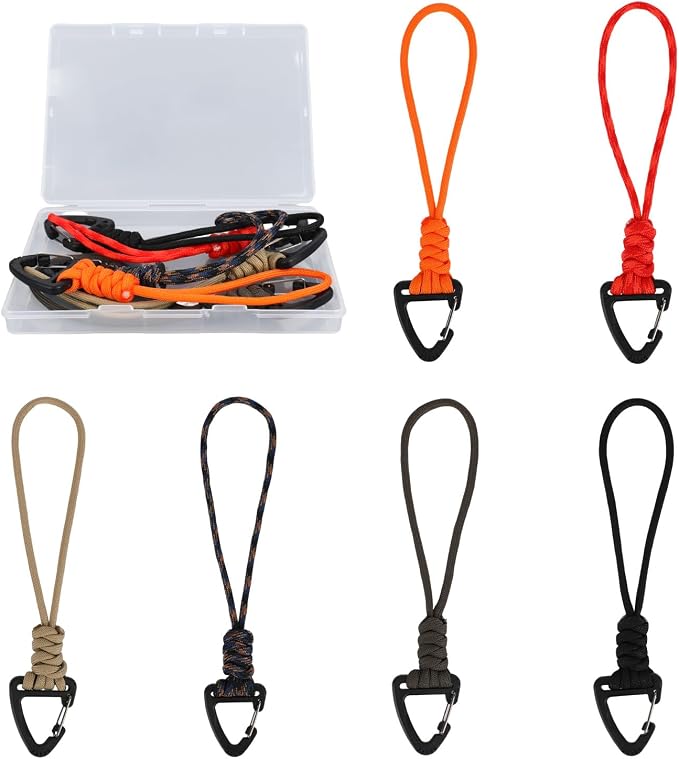 6pcs Paracord Keychain, Braided Rope Paracord Lanyard Key Chain - Image 3
