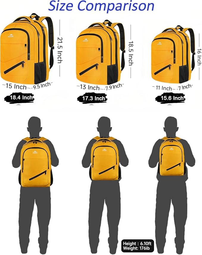 MATEIN 17 Inch Travel Backpack, Water Resistant Commute Work Carryon Bag - Image 8