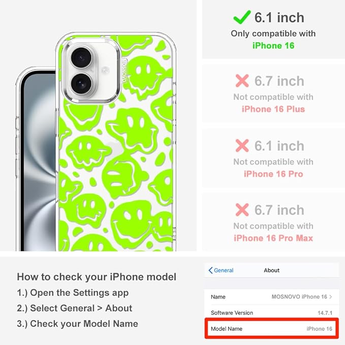 MOSNOVO Case for iPhone 16 - Image 2