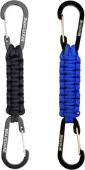 BRAVESHINE Paracord Keychain Carabiner Clip, D Ring Lanyard Hanger Stroller Hook by BRAVESHINE
