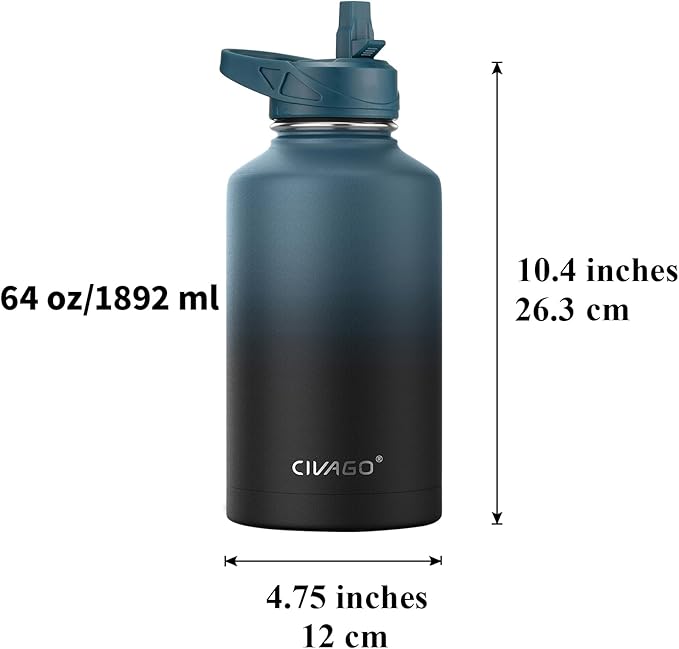CIVAGO 64 oz Insulated Water Bottle - Image 4