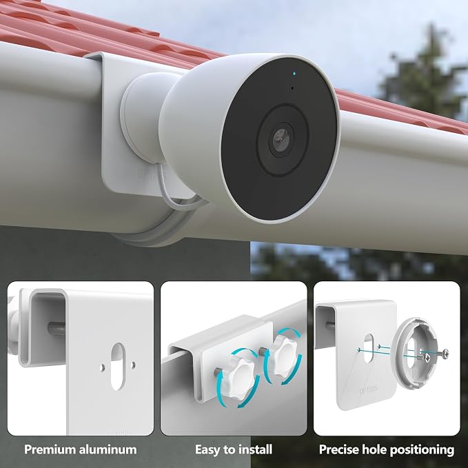Gutter Mount for Google Nest Cam Outdoor, Security Camera Mounting Bracket No - Image 3