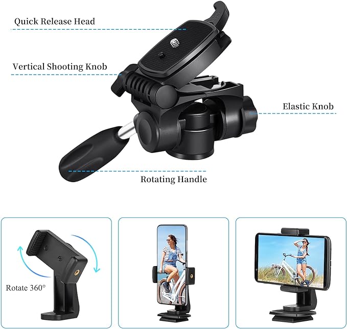JOILCAN Tripod Camera Tripods, Heavy Duty Tall Camera Tripod Stand, - Image 6