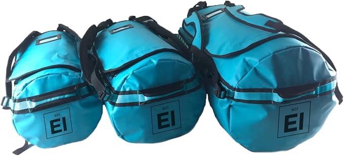 Element Equipment Trailhead Duffel Bag Shoulder Straps Waterproof Teal Medium - Image 8