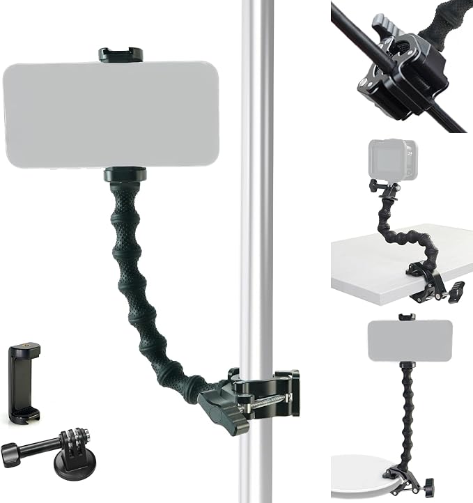 Gooseneck Phone Clamp Mount by FIFIELD