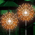 JJGoo Solar Firework Lights, 2 Pack 180 LEDs 2 Lighting Modes Solar Lights by JJGoo