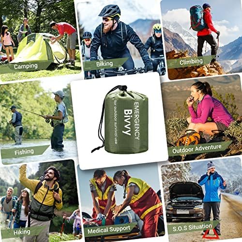 Esky Emergency Sleeping Bag, Survival Bag Portable Thermal Bivy Sack, - Image 2