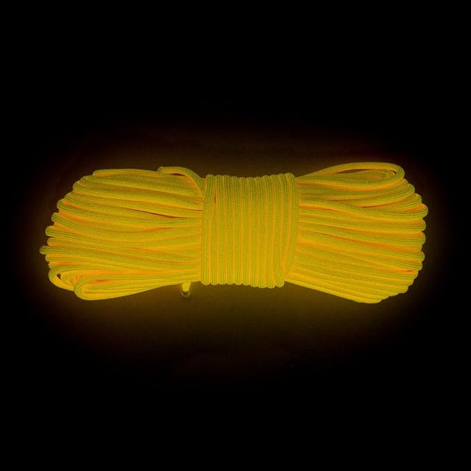 Glow in The Dark Zesty 550lb Paracord – 21 Strand Luminous Parachute Cord - Image 3